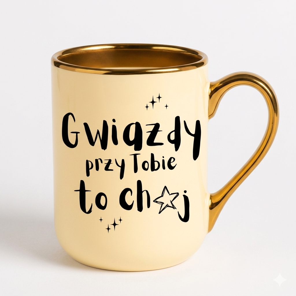Kubek na prezent "Gwiazdy przy Tobie to ch*uj"