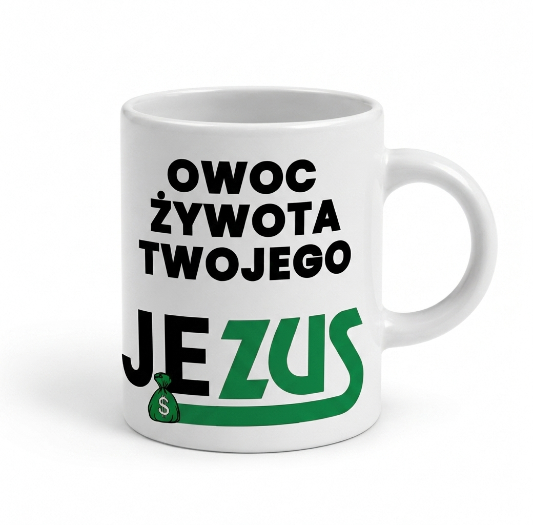 Kubek do pracy "Owoc żywota Twojego Jezus"